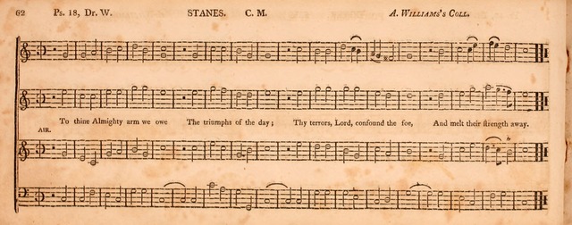 The Middlesex Collection of Church Music: or, ancient psalmody revived: containing a variety of psalm tunes, the most suitable to be used in divine service (2nd ed. rev. cor. and enl.) page 62