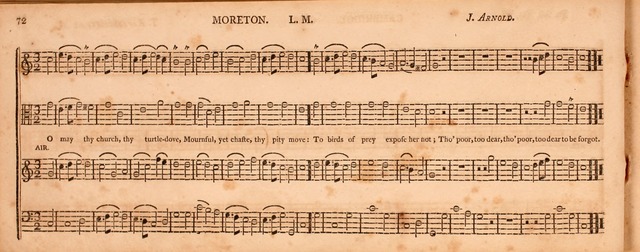 The Middlesex Collection of Church Music: or, ancient psalmody revived: containing a variety of psalm tunes, the most suitable to be used in divine service (2nd ed. rev. cor. and enl.) page 72