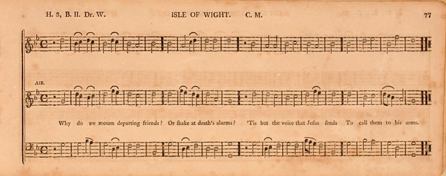 The Middlesex Collection of Church Music: or, ancient psalmody revived: containing a variety of psalm tunes, the most suitable to be used in divine service (2nd ed. rev. cor. and enl.) page 77