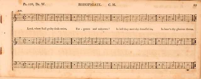 The Middlesex Collection of Church Music: or, ancient psalmody revived: containing a variety of psalm tunes, the most suitable to be used in divine service (2nd ed. rev. cor. and enl.) page 83