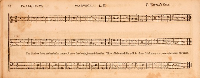 The Middlesex Collection of Church Music: or, ancient psalmody revived: containing a variety of psalm tunes, the most suitable to be used in divine service (2nd ed. rev. cor. and enl.) page 98