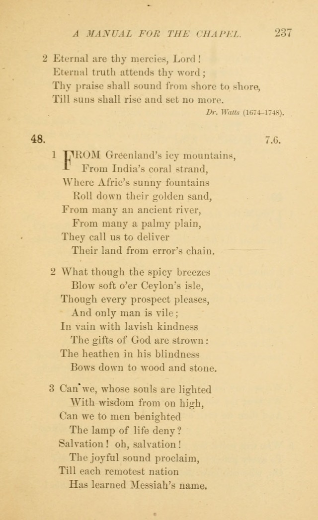 Manual for the chapel of Girard College page 246