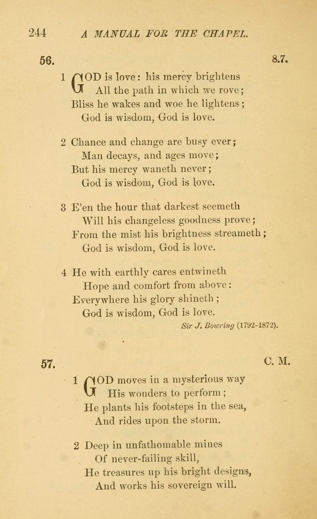 Manual for the chapel of Girard College page 253