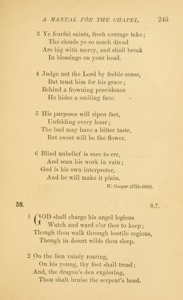 Manual for the chapel of Girard College page 254