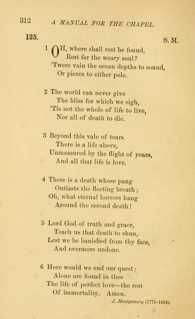 Manual for the chapel of Girard College page 321