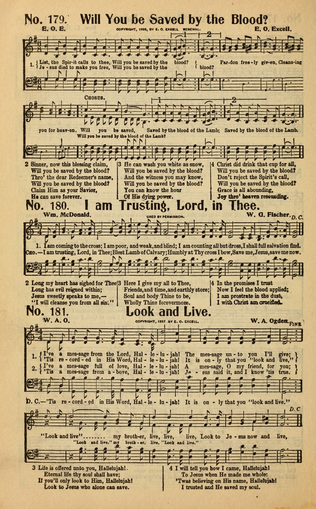 Make Christ King: a selection of high class gospel music for use in general worship and special evangelistic meetings page 192