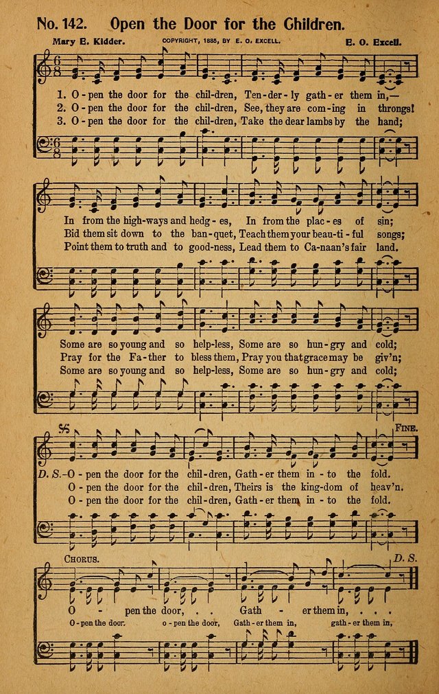 Make Christ King. Combined: a selection of high class gospel hymns for use in general worship and special evangelistic meetings page 139