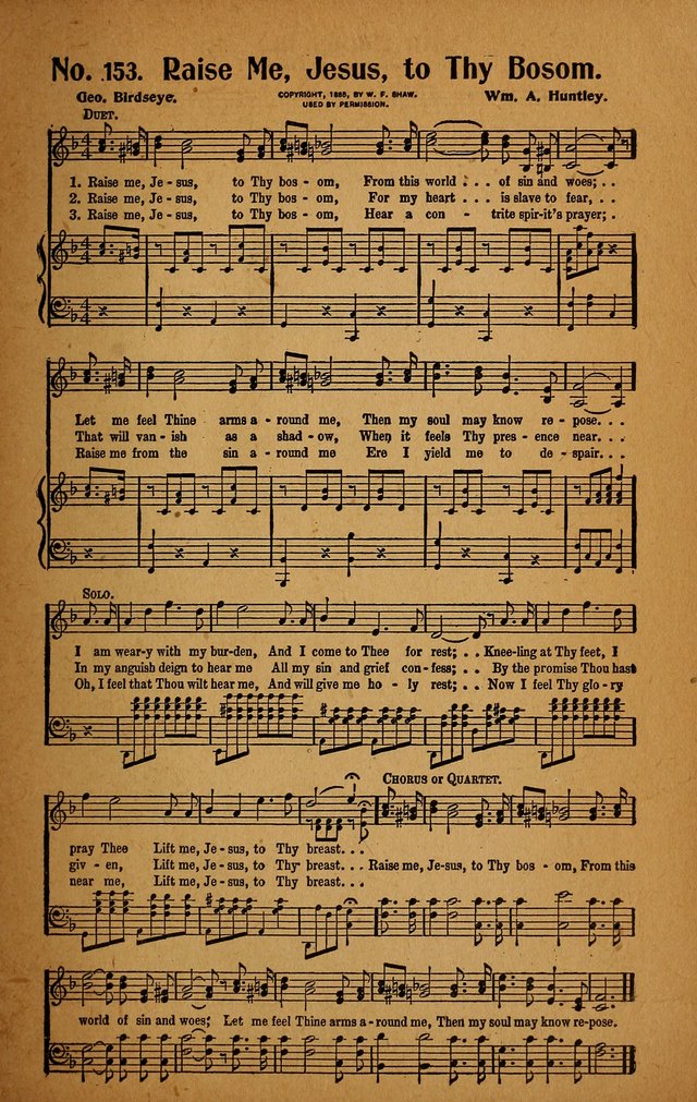 Make Christ King. Combined: a selection of high class gospel hymns for use in general worship and special evangelistic meetings page 150