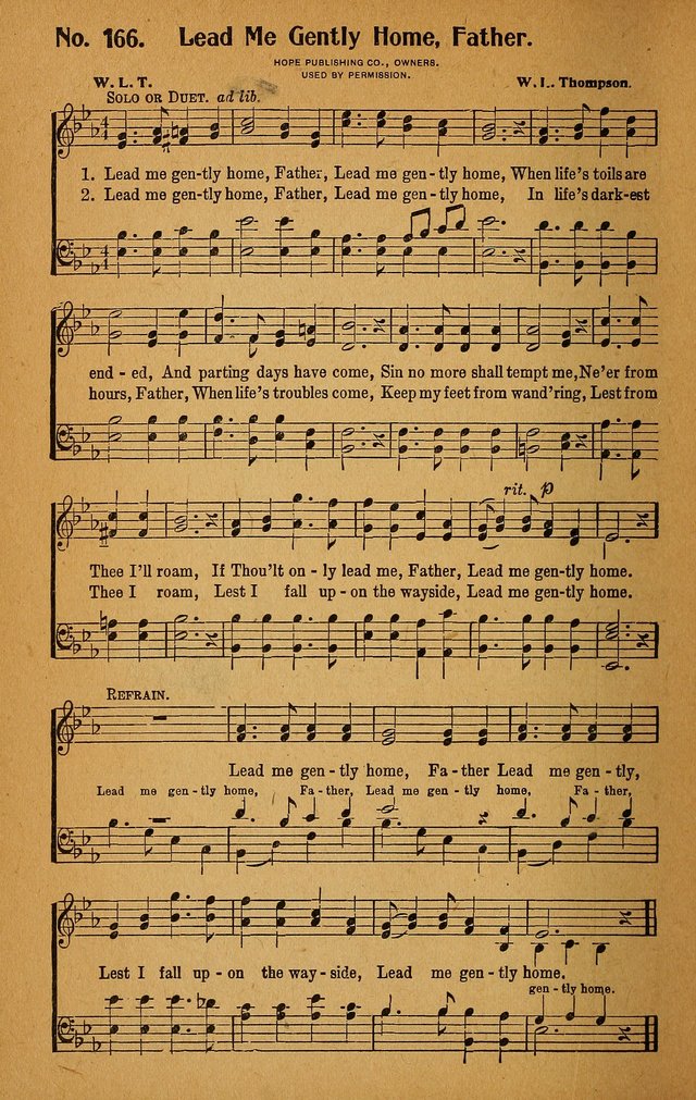 Make Christ King. Combined: a selection of high class gospel hymns for use in general worship and special evangelistic meetings page 163