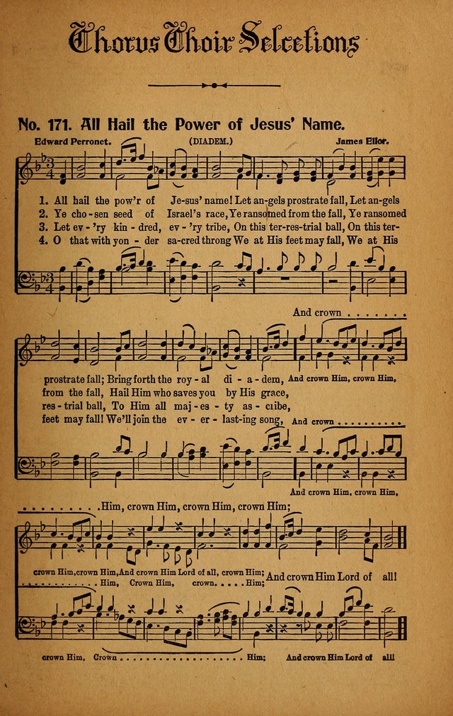 Make Christ King. Combined: a selection of high class gospel hymns for use in general worship and special evangelistic meetings page 168