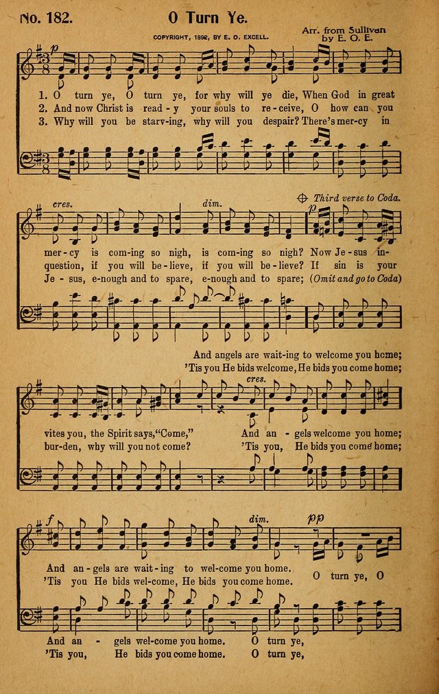 Make Christ King. Combined: a selection of high class gospel hymns for use in general worship and special evangelistic meetings page 189