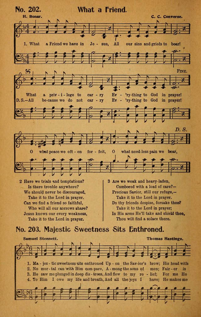 Make Christ King. Combined: a selection of high class gospel hymns for use in general worship and special evangelistic meetings page 207