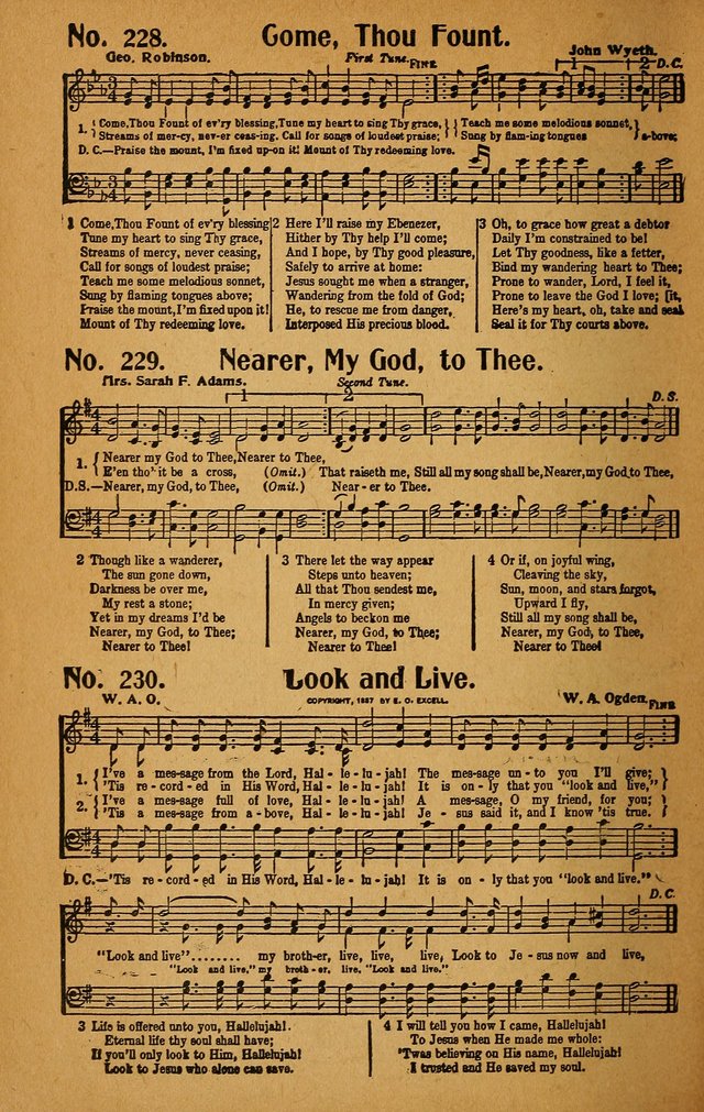 Make Christ King. Combined: a selection of high class gospel hymns for use in general worship and special evangelistic meetings page 219