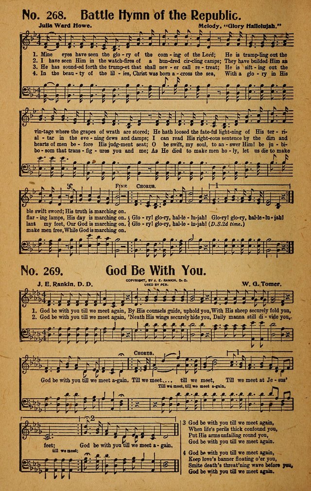 Make Christ King. Combined: a selection of high class gospel hymns for use in general worship and special evangelistic meetings page 233