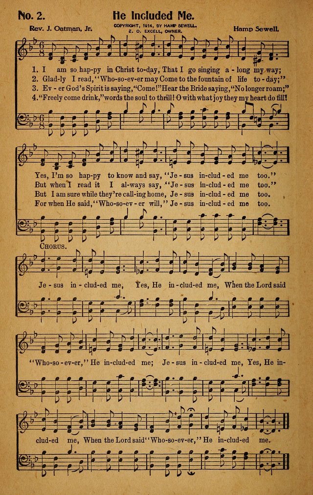 Make Christ King. Combined: a selection of high class gospel hymns for use in general worship and special evangelistic meetings page 3