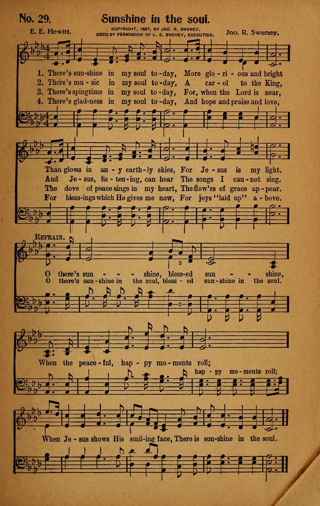 Make Christ King. Combined: a selection of high class gospel hymns for use in general worship and special evangelistic meetings page 30