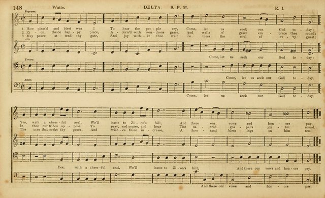 The Mozart Collection of Sacred Music: containing melodies, chorals, anthems and chants, harmonized in four parts; together with the celebrated Christus and Miserere by ZIngarelli page 148