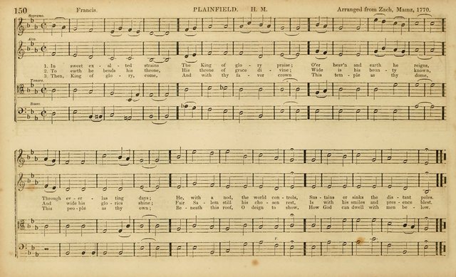 The Mozart Collection of Sacred Music: containing melodies, chorals, anthems and chants, harmonized in four parts; together with the celebrated Christus and Miserere by ZIngarelli page 150