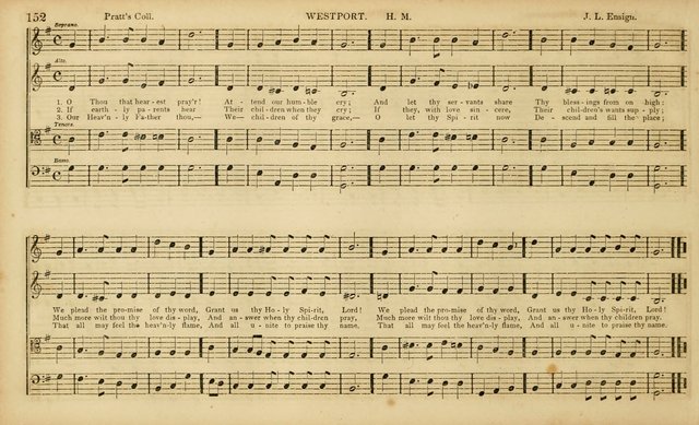 The Mozart Collection of Sacred Music: containing melodies, chorals, anthems and chants, harmonized in four parts; together with the celebrated Christus and Miserere by ZIngarelli page 152