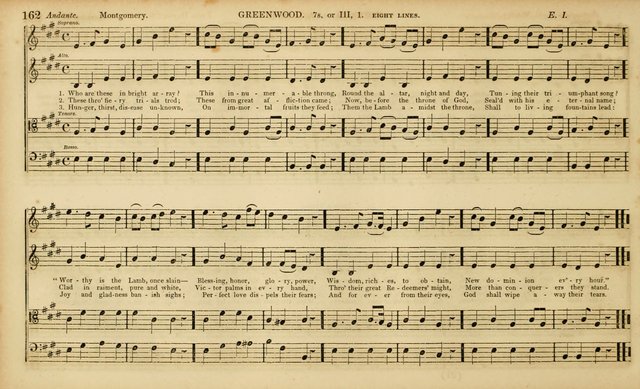 The Mozart Collection of Sacred Music: containing melodies, chorals, anthems and chants, harmonized in four parts; together with the celebrated Christus and Miserere by ZIngarelli page 162