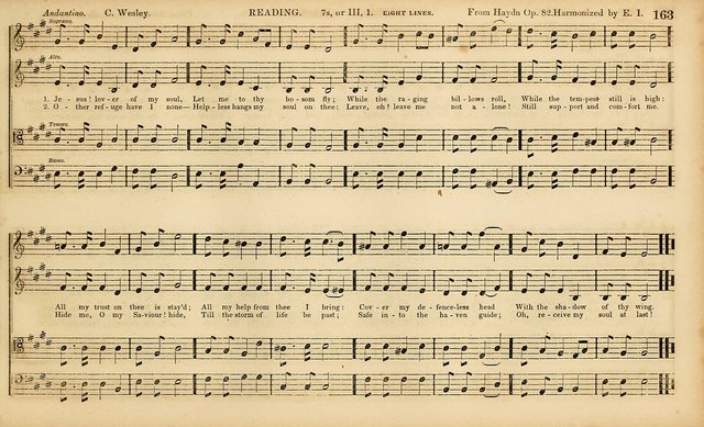 The Mozart Collection of Sacred Music: containing melodies, chorals, anthems and chants, harmonized in four parts; together with the celebrated Christus and Miserere by ZIngarelli page 163