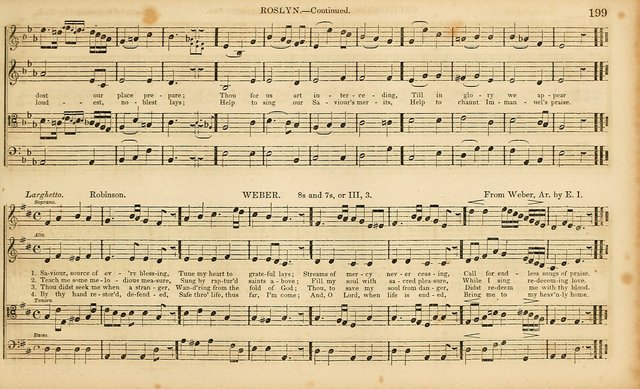 The Mozart Collection of Sacred Music: containing melodies, chorals, anthems and chants, harmonized in four parts; together with the celebrated Christus and Miserere by ZIngarelli page 199