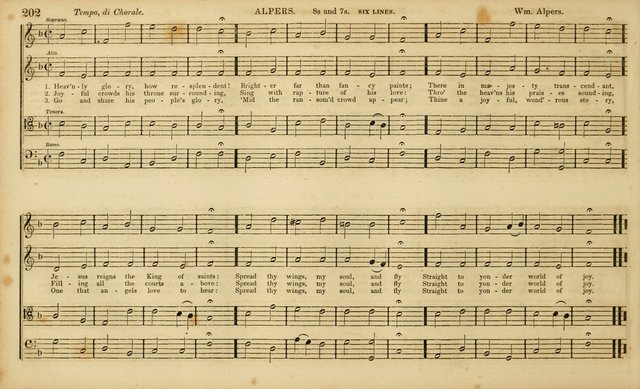 The Mozart Collection of Sacred Music: containing melodies, chorals, anthems and chants, harmonized in four parts; together with the celebrated Christus and Miserere by ZIngarelli page 202