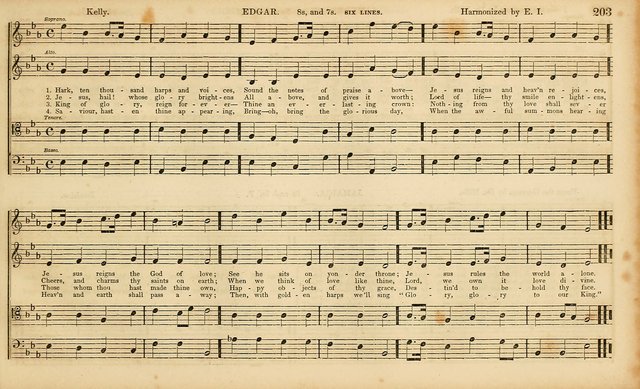 The Mozart Collection of Sacred Music: containing melodies, chorals, anthems and chants, harmonized in four parts; together with the celebrated Christus and Miserere by ZIngarelli page 203