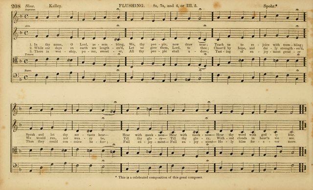 The Mozart Collection of Sacred Music: containing melodies, chorals, anthems and chants, harmonized in four parts; together with the celebrated Christus and Miserere by ZIngarelli page 208