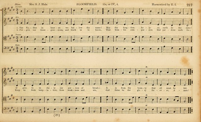 The Mozart Collection of Sacred Music: containing melodies, chorals, anthems and chants, harmonized in four parts; together with the celebrated Christus and Miserere by ZIngarelli page 217