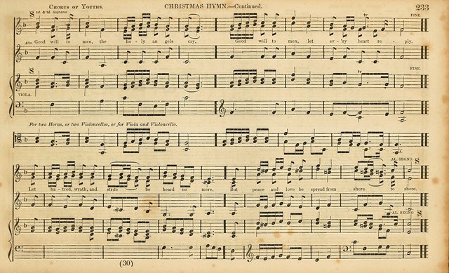 The Mozart Collection of Sacred Music: containing melodies, chorals, anthems and chants, harmonized in four parts; together with the celebrated Christus and Miserere by ZIngarelli page 233