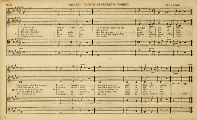 The Mozart Collection of Sacred Music: containing melodies, chorals, anthems and chants, harmonized in four parts; together with the celebrated Christus and Miserere by ZIngarelli page 246