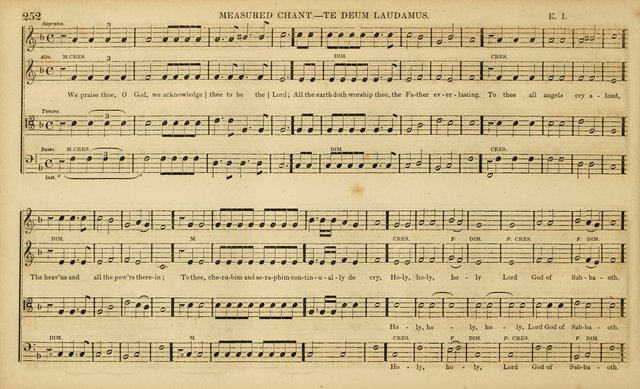 The Mozart Collection of Sacred Music: containing melodies, chorals, anthems and chants, harmonized in four parts; together with the celebrated Christus and Miserere by ZIngarelli page 252