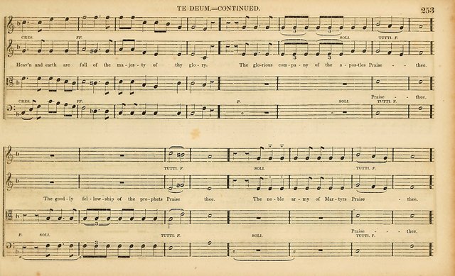 The Mozart Collection of Sacred Music: containing melodies, chorals, anthems and chants, harmonized in four parts; together with the celebrated Christus and Miserere by ZIngarelli page 253