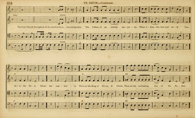 The Mozart Collection of Sacred Music: containing melodies, chorals, anthems and chants, harmonized in four parts; together with the celebrated Christus and Miserere by ZIngarelli page 254