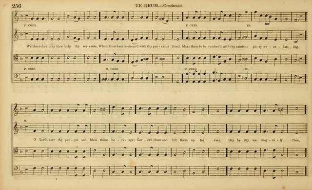 The Mozart Collection of Sacred Music: containing melodies, chorals, anthems and chants, harmonized in four parts; together with the celebrated Christus and Miserere by ZIngarelli page 256