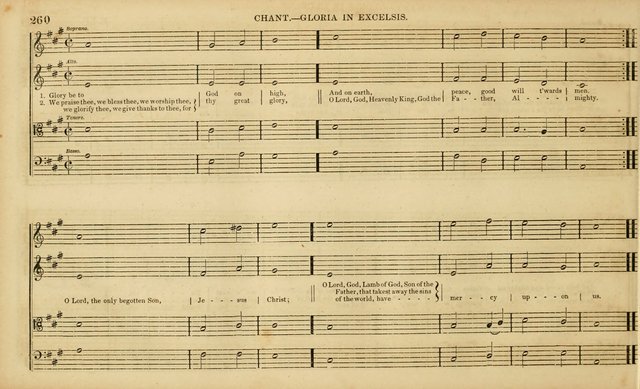 The Mozart Collection of Sacred Music: containing melodies, chorals, anthems and chants, harmonized in four parts; together with the celebrated Christus and Miserere by ZIngarelli page 260