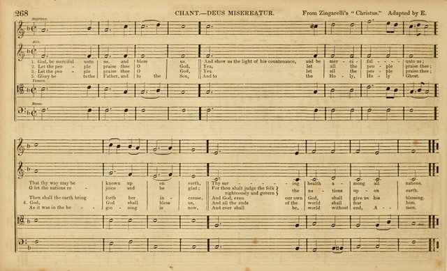 The Mozart Collection of Sacred Music: containing melodies, chorals, anthems and chants, harmonized in four parts; together with the celebrated Christus and Miserere by ZIngarelli page 268