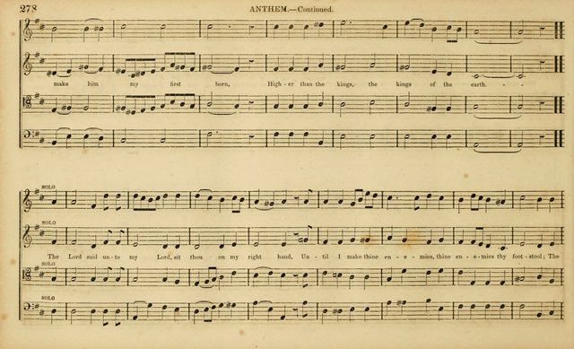 The Mozart Collection of Sacred Music: containing melodies, chorals, anthems and chants, harmonized in four parts; together with the celebrated Christus and Miserere by ZIngarelli page 278