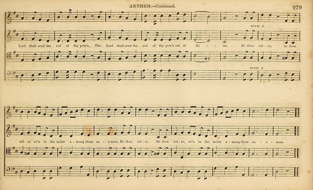 The Mozart Collection of Sacred Music: containing melodies, chorals, anthems and chants, harmonized in four parts; together with the celebrated Christus and Miserere by ZIngarelli page 279