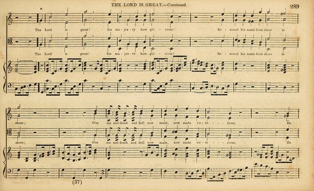 The Mozart Collection of Sacred Music: containing melodies, chorals, anthems and chants, harmonized in four parts; together with the celebrated Christus and Miserere by ZIngarelli page 289