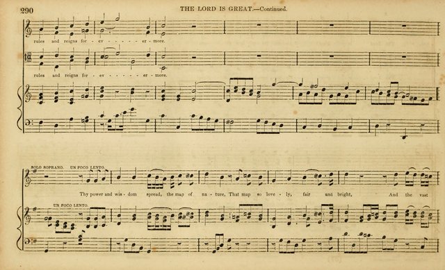 The Mozart Collection of Sacred Music: containing melodies, chorals, anthems and chants, harmonized in four parts; together with the celebrated Christus and Miserere by ZIngarelli page 290