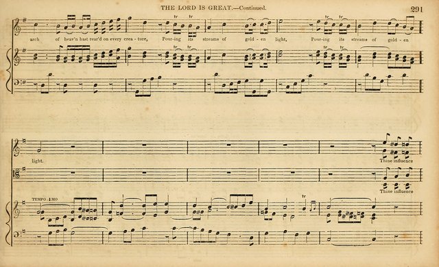 The Mozart Collection of Sacred Music: containing melodies, chorals, anthems and chants, harmonized in four parts; together with the celebrated Christus and Miserere by ZIngarelli page 291