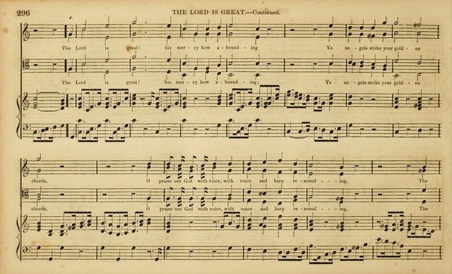 The Mozart Collection of Sacred Music: containing melodies, chorals, anthems and chants, harmonized in four parts; together with the celebrated Christus and Miserere by ZIngarelli page 296