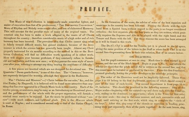 The Mozart Collection of Sacred Music: containing melodies, chorals, anthems and chants, harmonized in four parts; together with the celebrated Christus and Miserere by ZIngarelli page 3