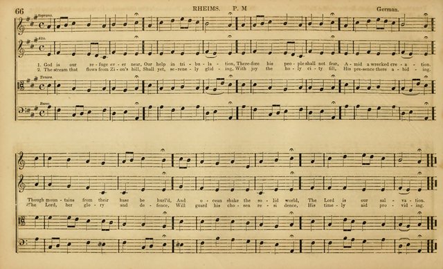 The Mozart Collection of Sacred Music: containing melodies, chorals, anthems and chants, harmonized in four parts; together with the celebrated Christus and Miserere by ZIngarelli page 66