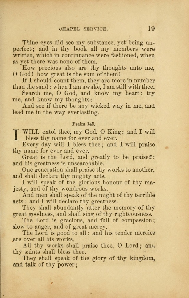 A Manual of Devotion and Hymns for the House of Refuge, City of New York page 19