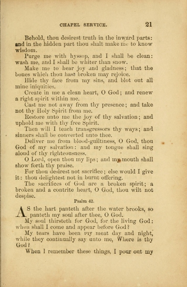 A Manual of Devotion and Hymns for the House of Refuge, City of New York page 21