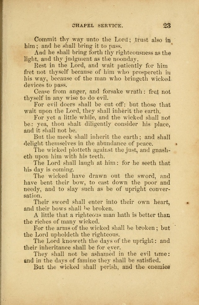 A Manual of Devotion and Hymns for the House of Refuge, City of New York page 23