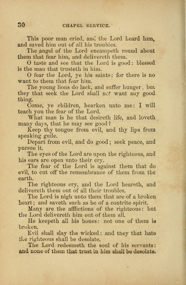 A Manual of Devotion and Hymns for the House of Refuge, City of New York page 30